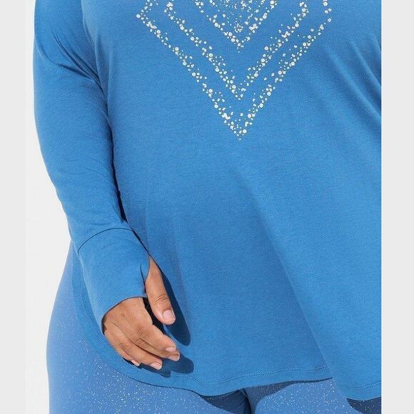 NWT Torrid 2 Performance Cotton Long Sleeve Tunic Length Tee 2X 18 20 - Picture 3 of 8